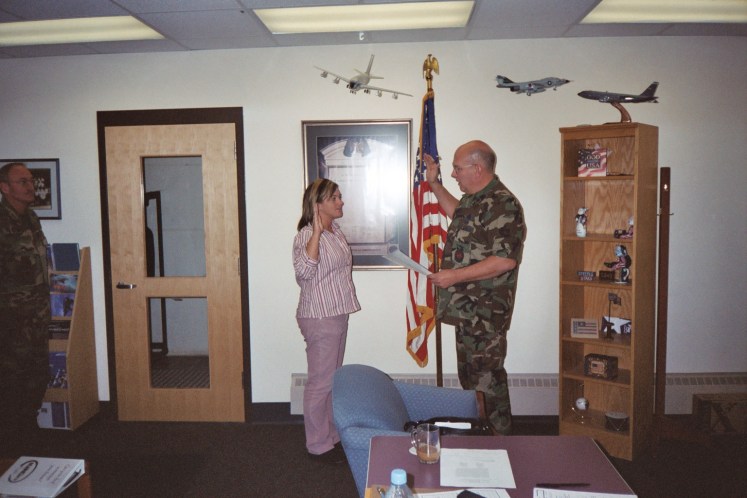 Jennifer Norris, Re-Enlistment, 101 CES, Maine Air National Guard