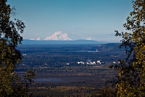 The view of Denali from the University of Alaska Fairbanks campus.